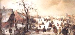 Winter Scene On A Canal