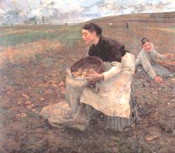 October - Gathering Potatoes