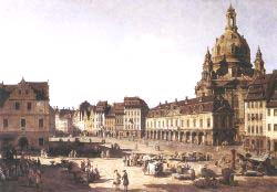 New Market Square In Dresden