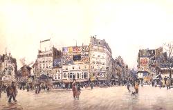 The Moulin Rouge And The Rue Lepic As Seen From The Place Blanche