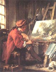 Painter In His Studio