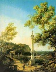 Capriccio - River Landscape With A Column