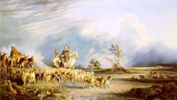 Goat Herders In A Neapolitan Landscape