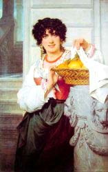 Pisan Girl With Basket Of Oranges And Lemons