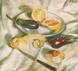 Still Life 17 - With Aubergines (1922)