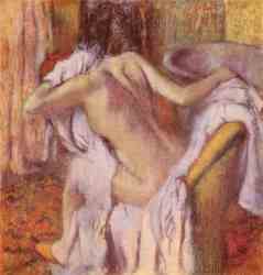 After The Bath - Woman Drying Herself 1