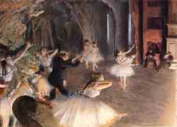 The Rehearsal Of The Ballet On Stage 1