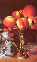Still Life With Peaches, Plums And Cherries
