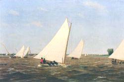 Sailboats Racing On The Delaware