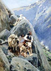 Apache Indians In The Mountains