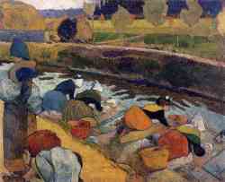 Washerwomen At The Roubine Du Roi -  Arles