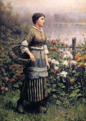 Maid Among The Flowers