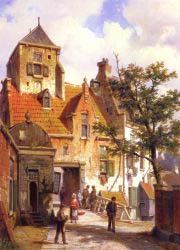 A Street Scene In Haarlem