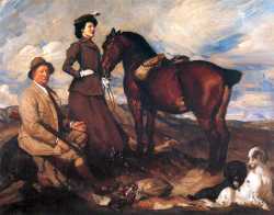 Miss Alison Preston And John Proctor On Mearbeck Moor