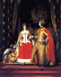 Queen Victoria And Prince Albert At The Bal Costume Of May 1842