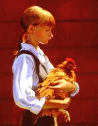 Girl With Chicken