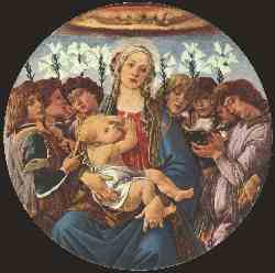 Madonna And Child With Eight Angels