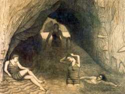 Bañándose En La Cueva