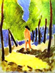 Nude In Sunlit Landscape
