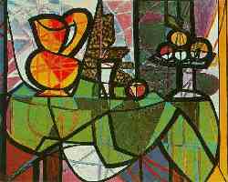 Pitcher And Bowl Of Fruit - 1931