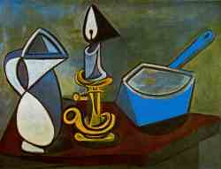 Jug, Candle And Enamel Pan (1945)