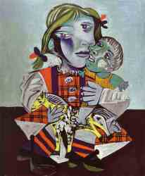 Maya, Picasso's Daughter With A Doll