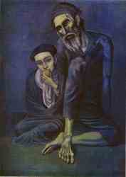 Old Beggar With A Boy