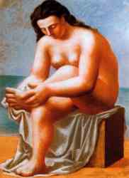 Seated Bather Drying Her Feet