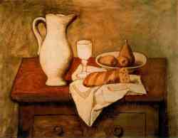 Still Life With Jug And Bread (1921)