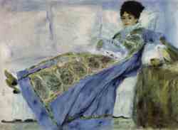 Madame Monet In A Divan