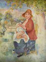 Motherhood (Woman Breast Feeding Her Child) 1