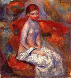 Nude Seated In A Landscape