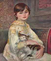 Portrait Of Mademoiselle Julie Manet With Cat