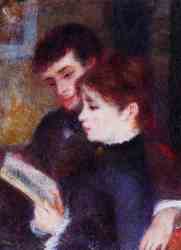 Reading Couple (Edmond Renoir And Marguerite Legrand)