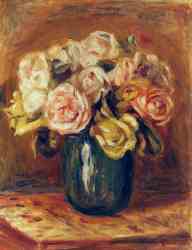 Roses In A Blue Vase 2