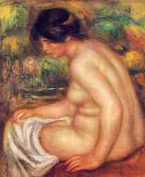 Seated Nude In Profile (Gabrielle)