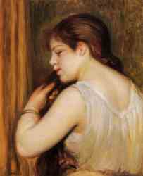 The Coiffeur (Young Girl Combing Her Hair)