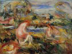 Two Bathers In A Landscape