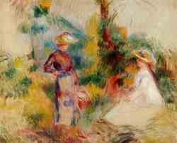 Two Women In A Garden 2