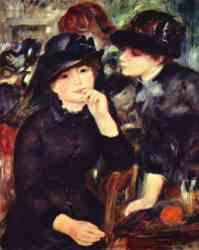 Two Young Girls In Black