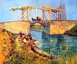 The Langlois Bridge At Arles With Women Washing 1