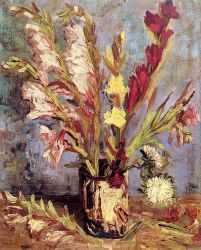 Vase With Gladioli