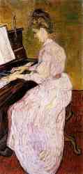 Marguerite Gachet At The Piano