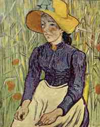 Peasant Woman Against A Background Of Wheat