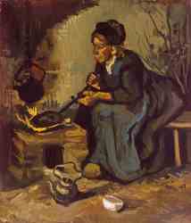 Peasant Woman By The Fireplace 2