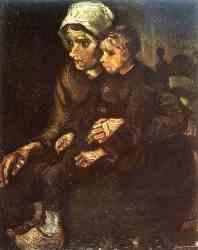 Peasant Woman With Child On Her Lap