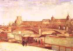 Pont Du Carrousel Et Le  Louvre