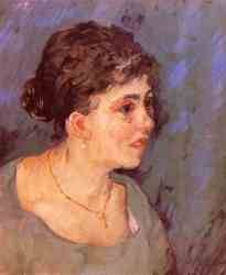 Portrait Of A Woman In Blue