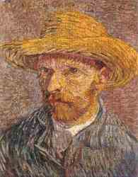 Self Portrait With Straw Hat 3