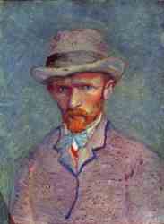 Self-Portrait In Grey Felt Hat (1887)